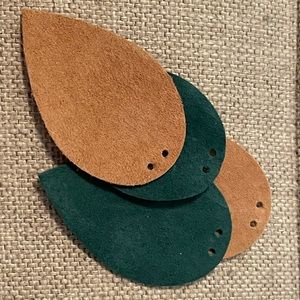 Leather Teardrops For Jewelry Making